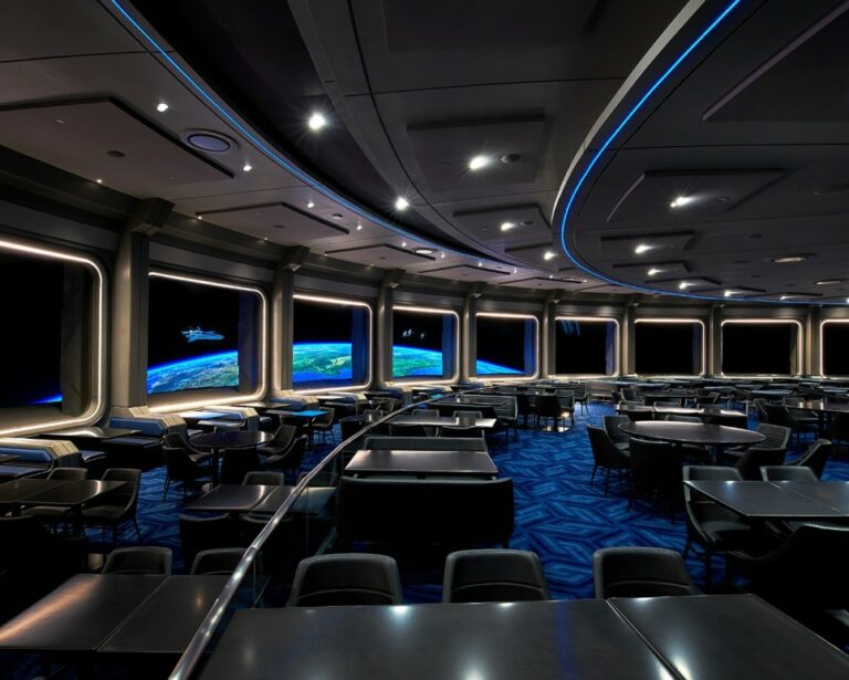 우주 정거장 레스토랑 콘셉트의 공간, 스페이스 220 9 우주 정거장 레스토랑 콘셉트의 공간, 스페이스 220