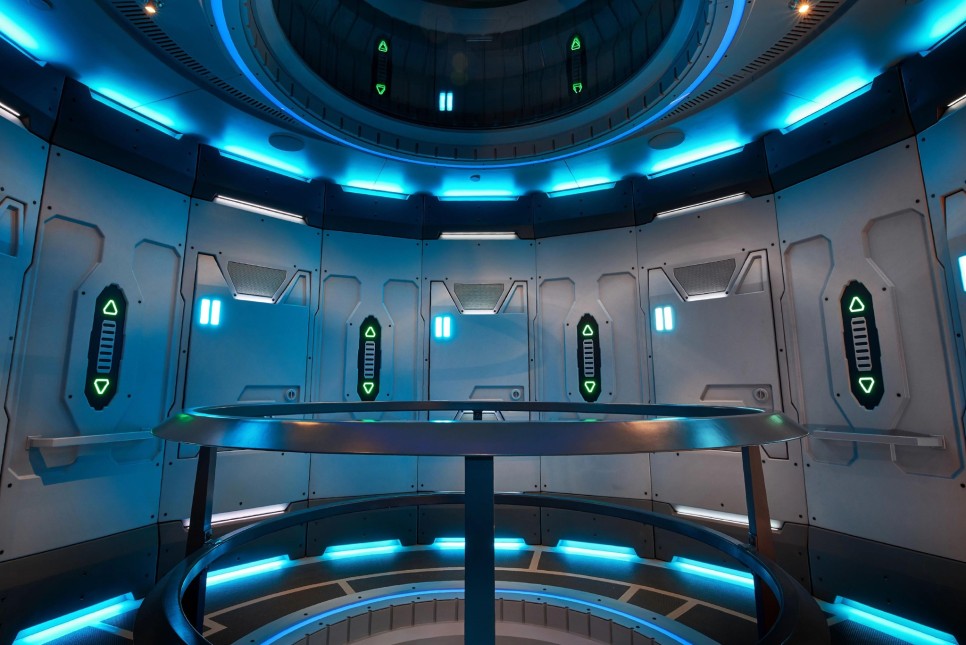 우주 정거장 레스토랑 콘셉트의 공간, 스페이스 220 9 09 8