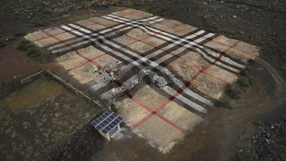 남아공 자연 위에 그린 버버리 체크 패턴 10 11 2