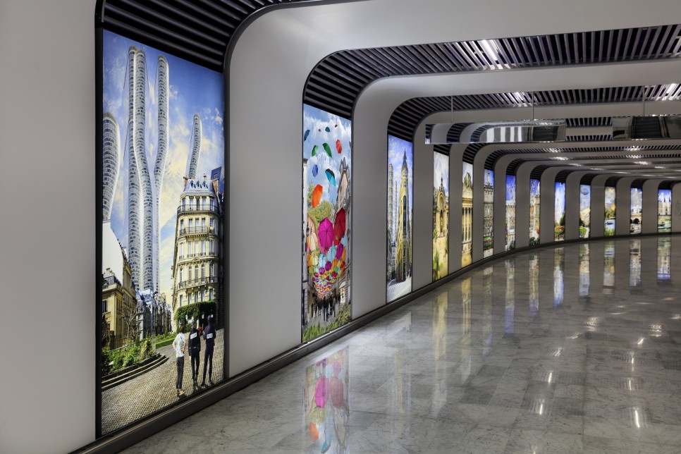 파리 공항의 변신기 12 11 사진작가 Jean Francois Rauzier의 ‘La Ballade de Paris 전시