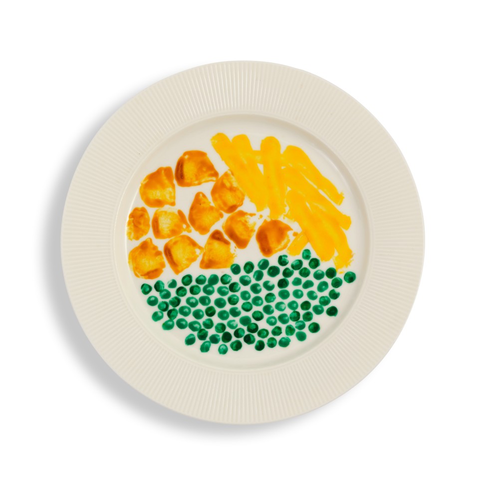 런던의 하이퍼 로컬 브랜드 ‘아틀리에100’ 11 5 2 Potato Printed London Dinner Plates. ©Yeshen Venema
