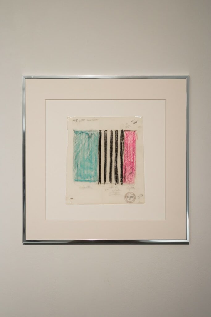 밀라노 러그 브랜드 '시시-타피스', 샬로트 페리앙을 만나다 7 7 50년 넘게 기록물 보관소에서 잠들어 있던 샬로트 페리앙의 원본 드로잉. ©Carlotta Gargini