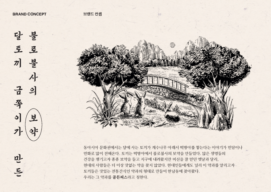 금쪽같은 프리미엄 약과 브랜드, 골든피스 ① 17 골든피스 브랜드 기획서 6차 4