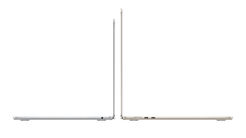 더욱 강력하고 아름다워진 디자이너의 동반자, 애플 M3 맥북 에어 3 Apple MacBook Air 2 up side screen