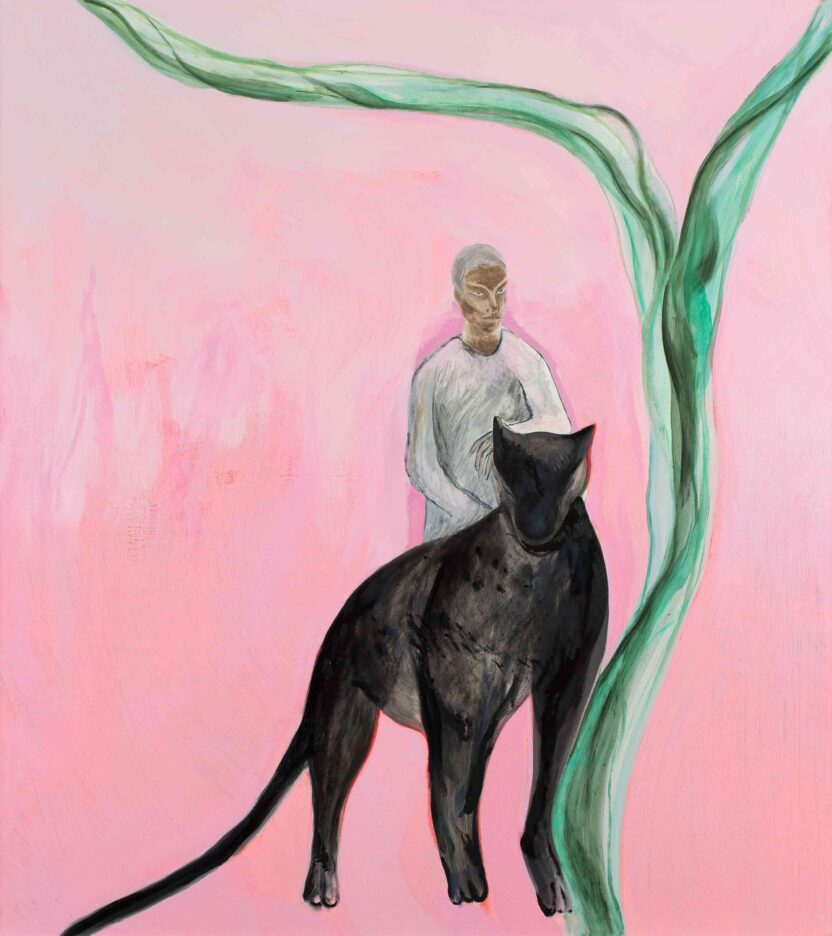 ArtBusan2024 Peres Projects Paolo Salvador 파올로 살바도르 Visitantes del oeste 2023 Oil on linen 170 x 150 cm