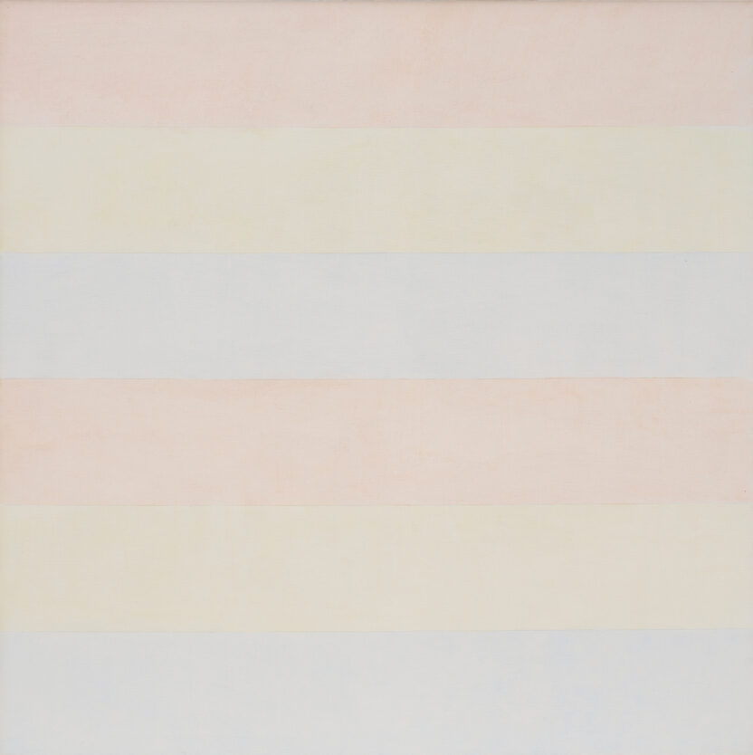 강릉 솔올미술관에서 비로소 마주한, 아그네스 마틴 10 05 〈아기들이 오는 곳〉순수한 사랑 시리즈 1999 캔버스에 아크릴 연필 152.4 x 152.4 cm 디아파운데이션 © Estate of Agnes Martin Artists Rights Society ARS New York – SACK Seoul 복사