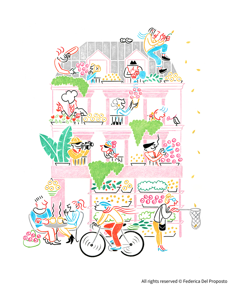 일러스트레이터가 된 파리의 건축가, 페데리카의 특별한 여정 2 2 4