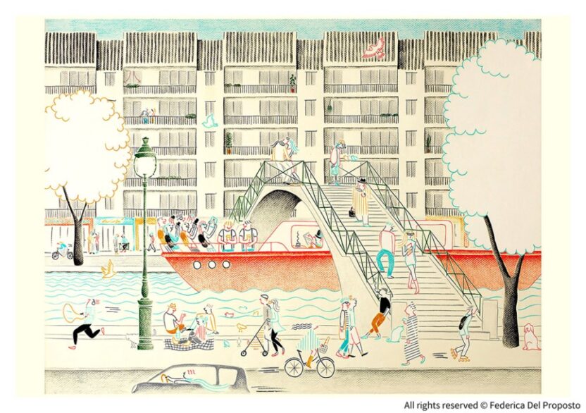 일러스트레이터가 된 파리의 건축가, 페데리카의 특별한 여정 3 3 5