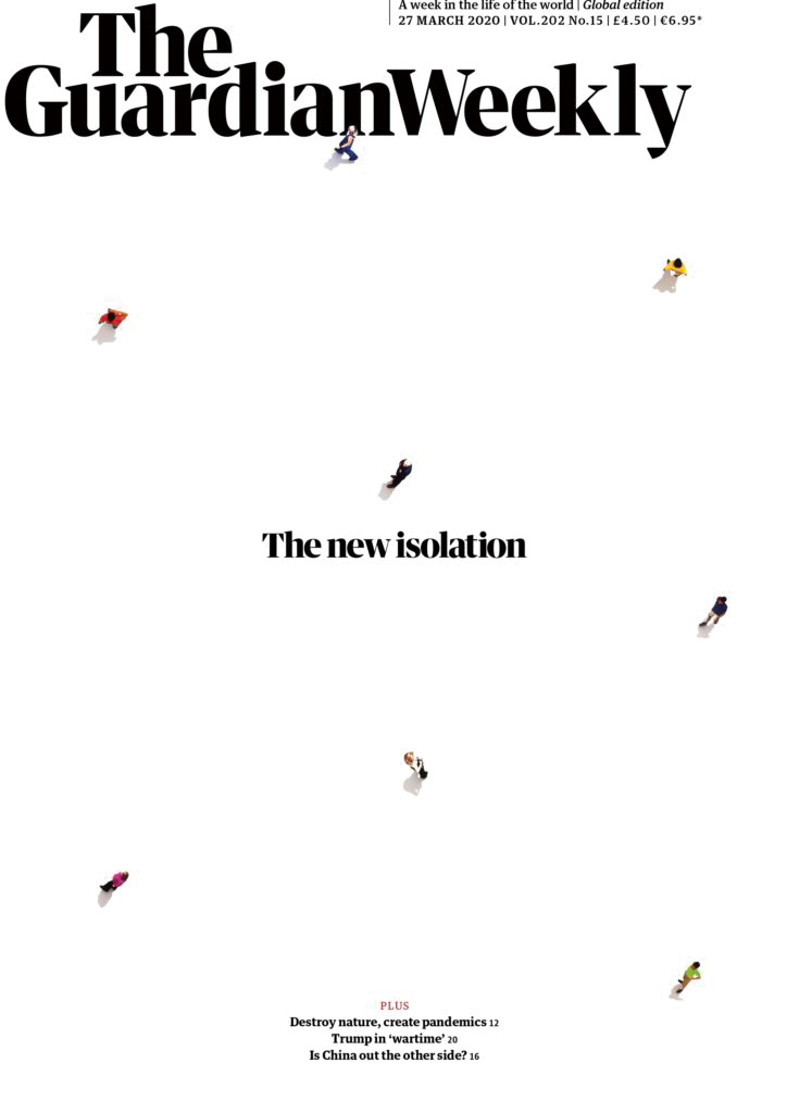 코로나 시대의 잡지 표지 7 6 6 가디언위클리