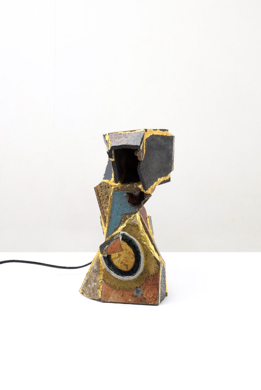 테이블 램프가 된 폐도자기 5 WB SB TABLE LAMP 05