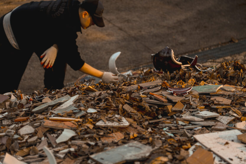 테이블 램프가 된 폐도자기 3 폐도자기 수거 과정 7