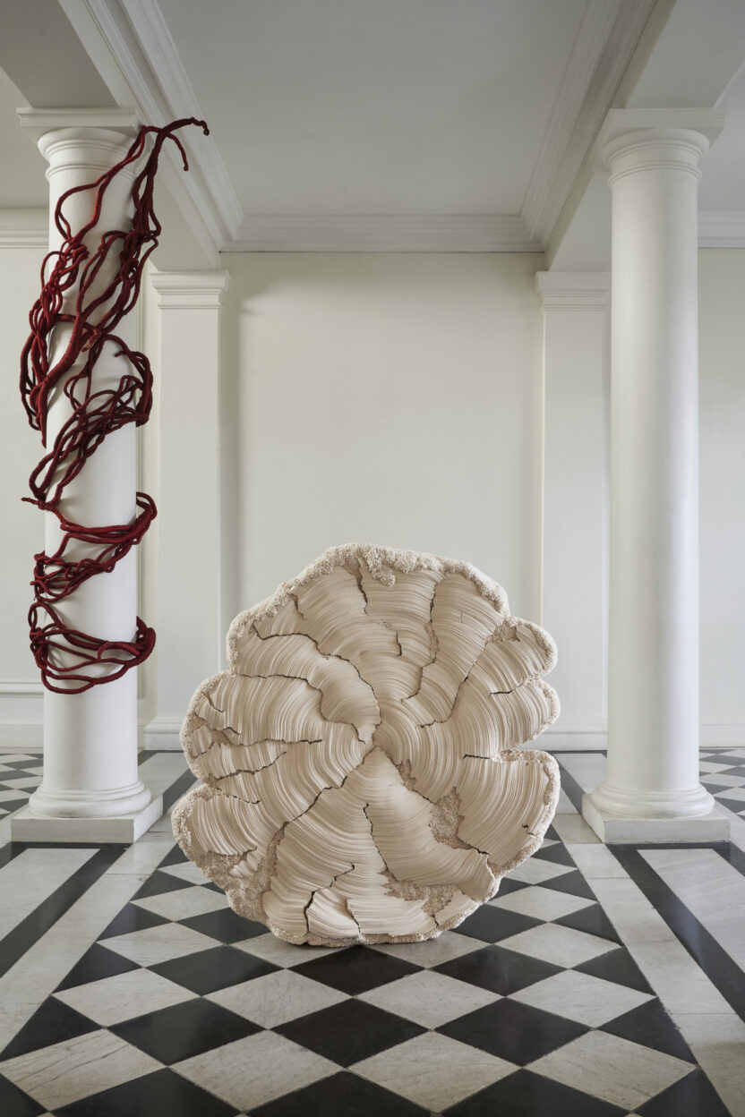 아트 파리 2024 이모저모 14 12 Simone Pheulpin Lintemporelle 2023 Aude Franjou Embrassade en Rouge