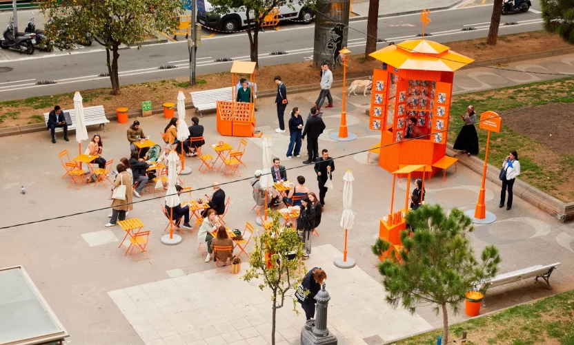 자라 카페? 에르메스 신문 가판대? 스페인 'Wozere Studio' 22 Rectangle 78 670838132d