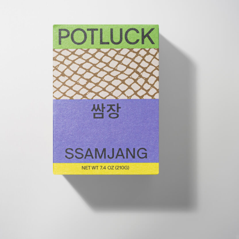 보자기의 색과 패턴을 입은 한국 식료품 브랜드 ‘포틀럭’ 14 115