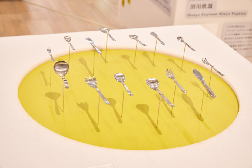 〈디자인의 발견: 디자인 뮤지엄 재팬을 향해〉전 4 ★Tagawa Kinya Kanazawa Ishikawa Prefecture Yanagi Sori cutlery 1