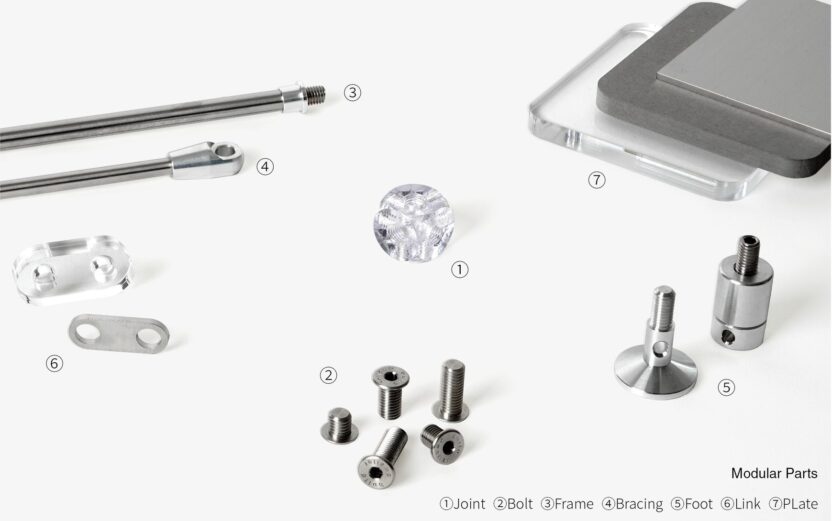 공간 변화에 대응하는 아크릴 가구 브랜드, 빌드웰러 7 01 2 모듈러 파츠