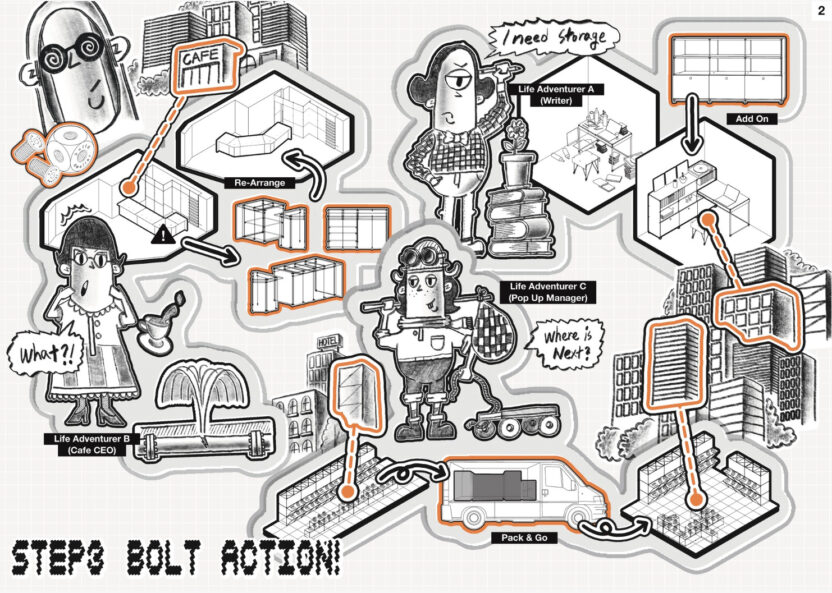 공간 변화에 대응하는 아크릴 가구 브랜드, 빌드웰러 11 05 1 일러스트레이션 2