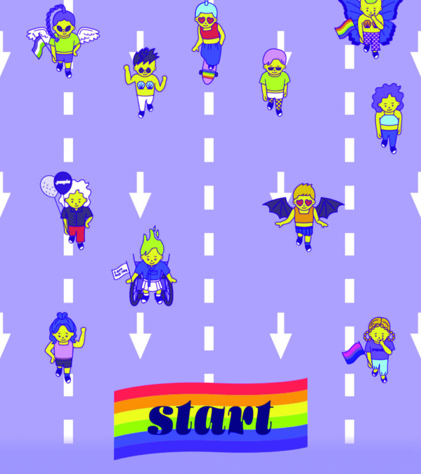 온라인 퀴어 퍼레이드 ‘우리는 없던 길도 만들지‘ 닷페이스 스투키 스튜디오 4 201126000000071 O