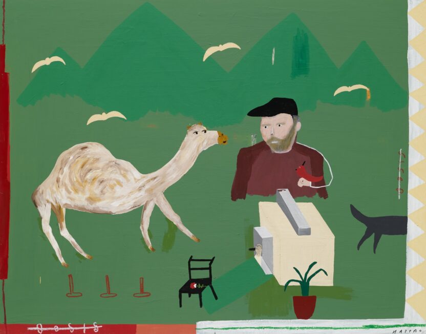 프리즈&키아프 2024를 앞둔 이들을 위한 아트 전시 6 1 출품작 Green Desert 2023 acrylic on panel 116.8x91cm