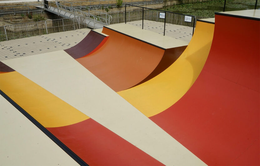 퐁피두 센터에 설치된 스케이트파크 7 퐁피두 스케이트파크 07