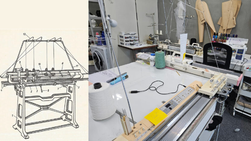 제작에 사용한 편직기