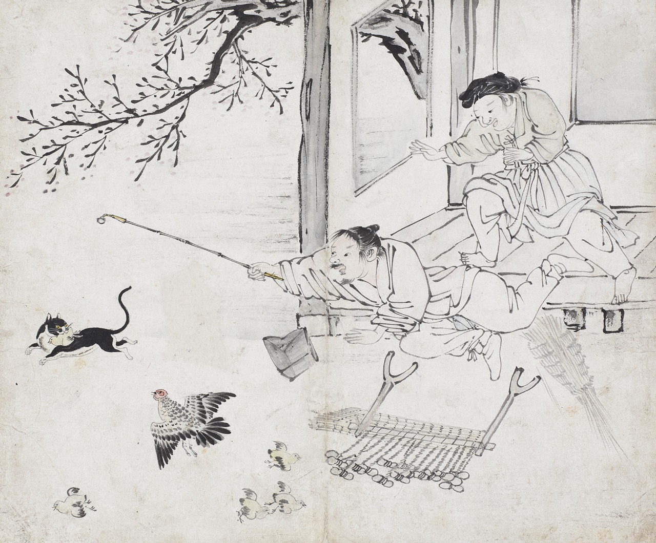 대구간송미술관, 지금 대구로 여행을 떠나야 하는 이유 5 2. 김득신 《긍재전신첩》 야묘도추 ⓒ간송미술문화재단