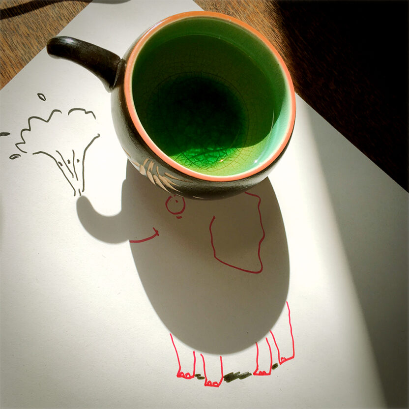 예술 작품이 된 그림자, 섀도우올로지스트 빈센트 발 2 elephant ends with Tea