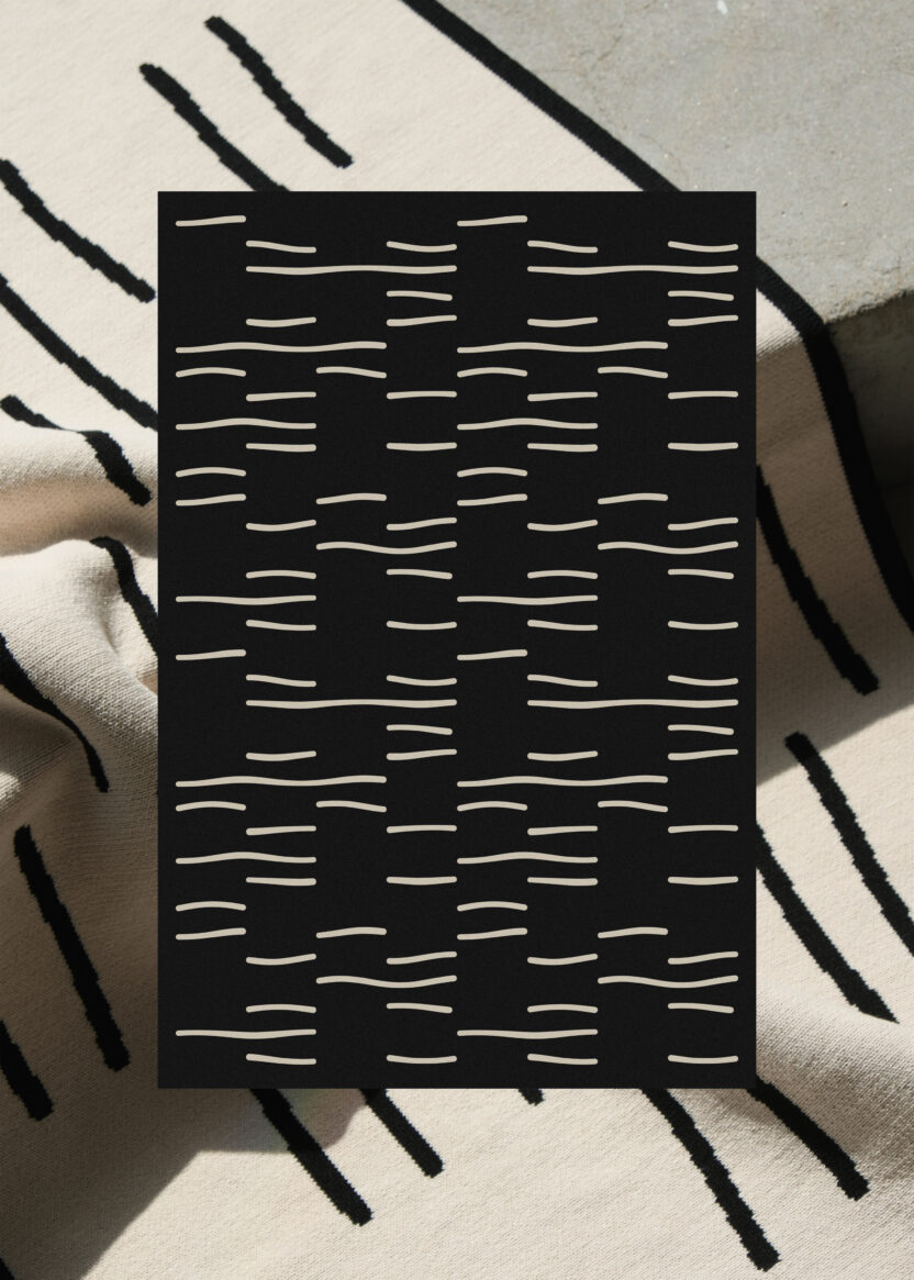 차밭 풍경을 패턴에 담다, 티 가든 블랭킷 1 Tea garden blanket 01