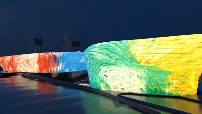 빛과 예술로 도시를 물들이다, <서울라이트 DDP> 7 박제성 당신의 미소에 cheers