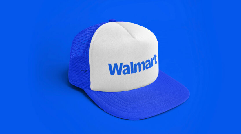 월마트 리브랜딩 프로젝트 6 new wordmark hat 1