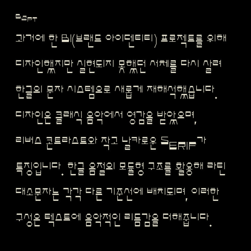 안상수체를 재해석하는 방법, 안체 프로젝트 6 SNS HHH 2