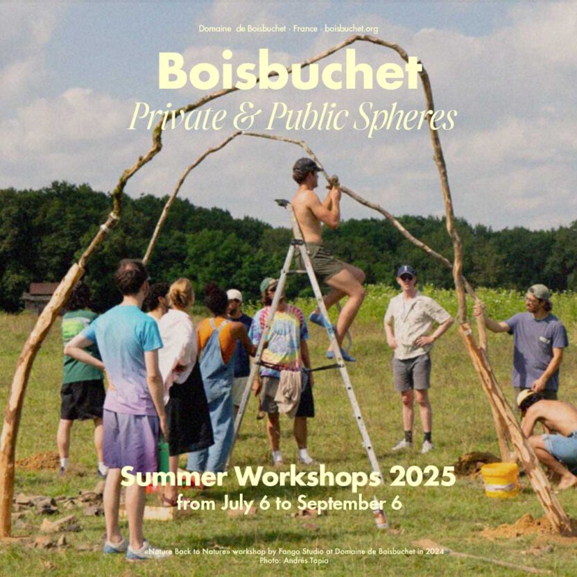 2025 부아부셰 디자인 건축 워크숍 3 2025 A Insta8 Workshops Boisbuchet