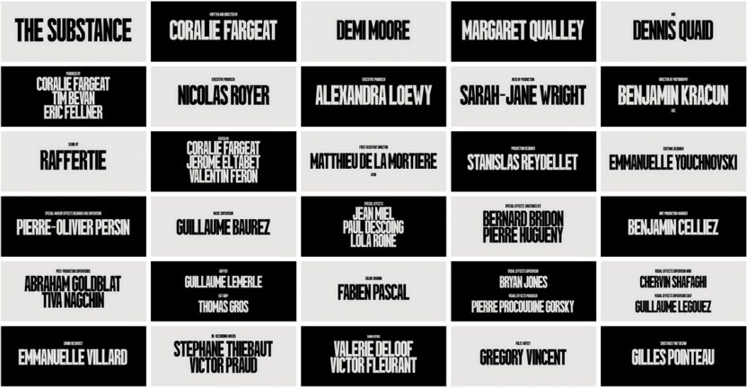 〈서브스턴스〉의 그 서체, 누가 만들었을까? 3 20250305 110051