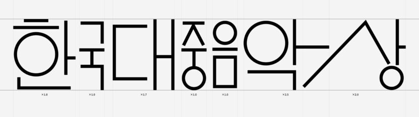 첨예한 기준을 담다, 한국대중음악상 로고 디자인 3 20250324 014050