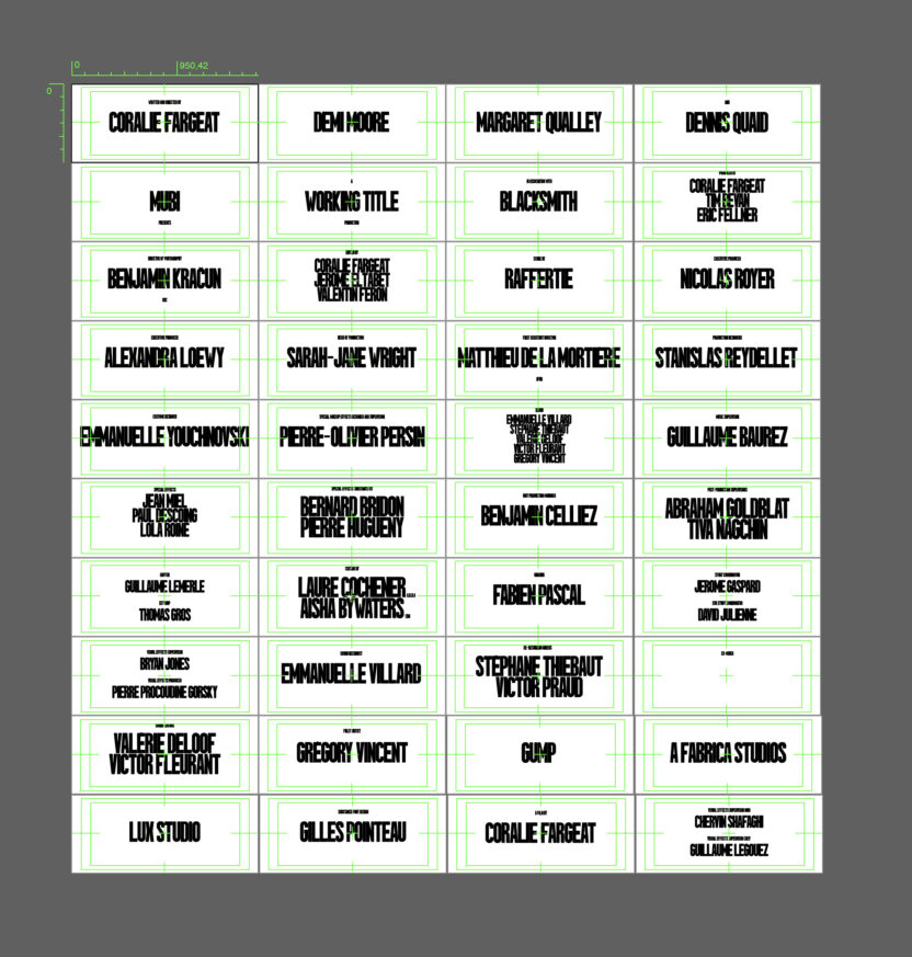 〈서브스턴스〉의 그 서체, 누가 만들었을까? 1 MAINONEND CARDBOARD ALL