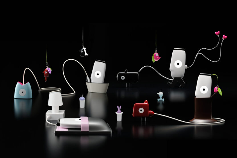 이탈리아 최고의 베스트셀링 디자이너, 스테파노 조반노니 3 16. Alessi KDDI Mr Eye mobile phone