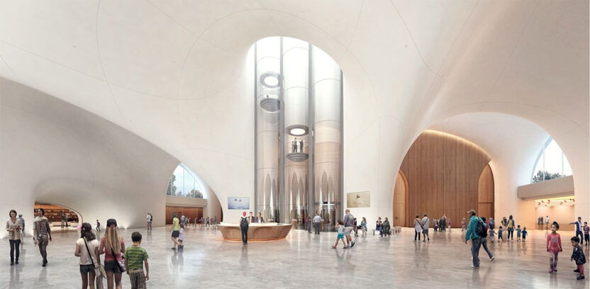 2025년 하반기 건축이 돋보이는 미술관 4 8 Lucas museum lobby rendering 300dpi