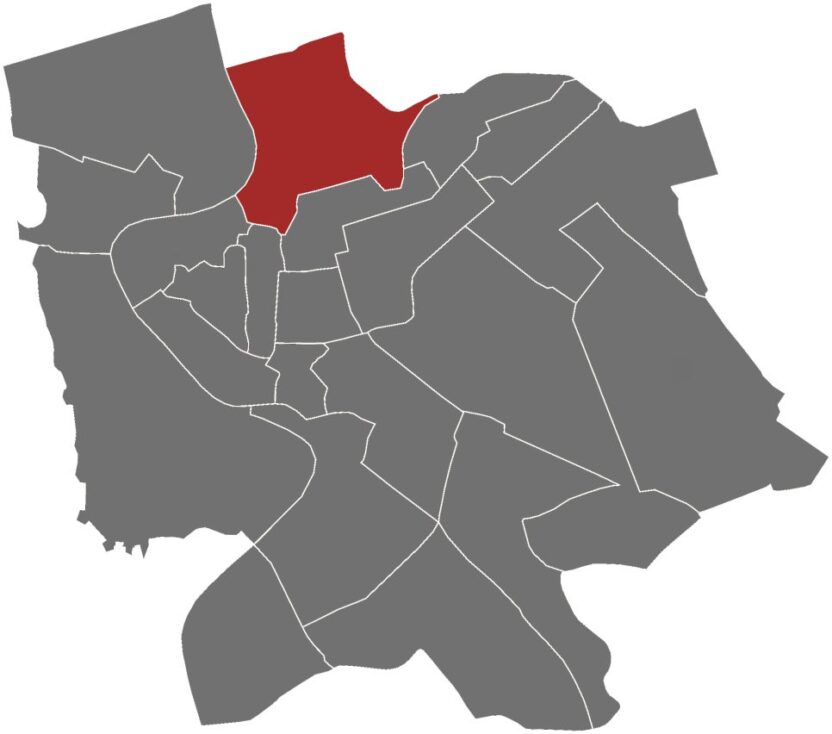 Rioni of Rome locator map with 4