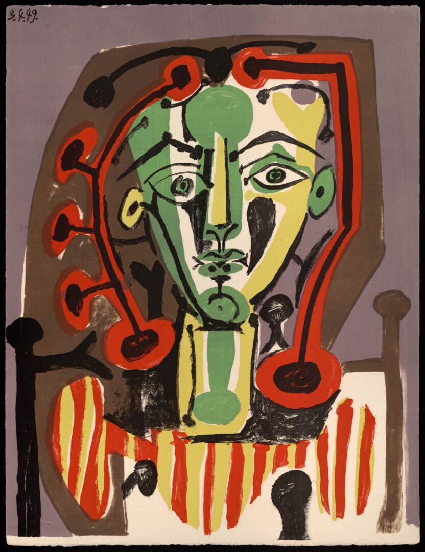 1.Figure with a Stripped Bodice