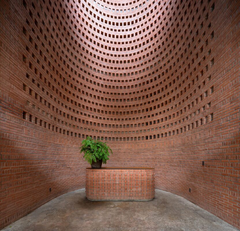 perforated brick shell premier office vietnam tropical space dezeen 2364 col 12