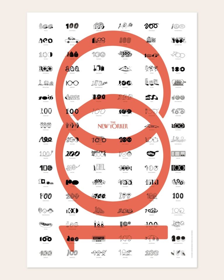 더 뉴요커 100주년, 100인이 그린 ‘100’ 디자인 13 더 뉴요커 100주년, 100인이 그린 ‘100’ 디자인